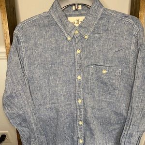 Button down Linen Hollister top